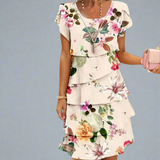 Cream with floral pattern